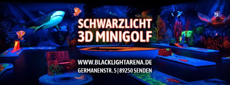 Bild: 3D Schwarzlicht Minigolf Ulm
