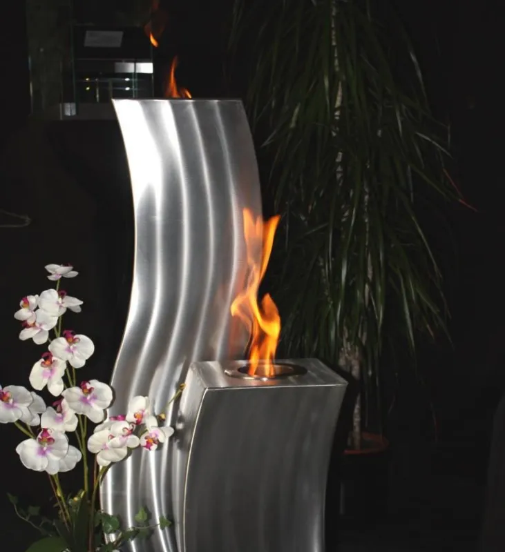 Bioethanol Kamine als Feuersäulen