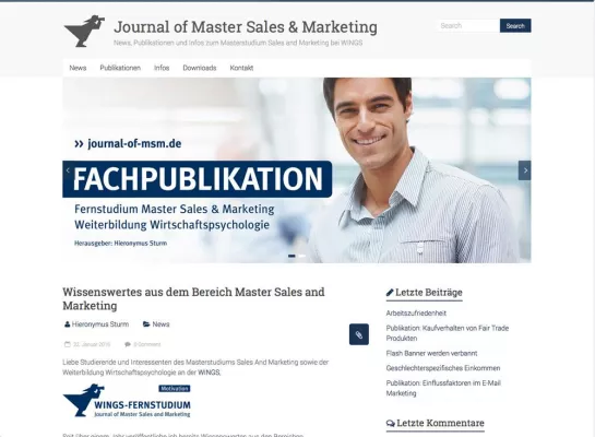 Nützliche Tipps für die Wirtschaft - „Master Sales and Marketing“ jetzt auch als Blog Bild: Nützliche Tipps für die Wirtschaft - „Master Sales and Marketing“ jetzt auch als Blog