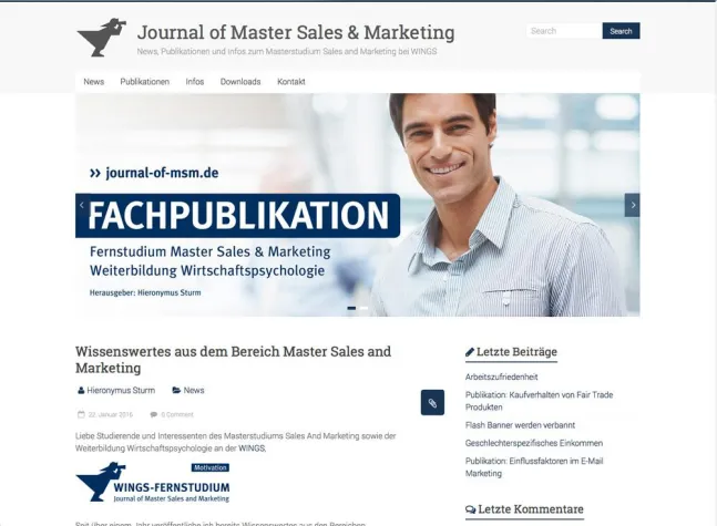Bild: Nützliche Tipps für die Wirtschaft - „Master Sales and Marketing“ jetzt auch als Blog