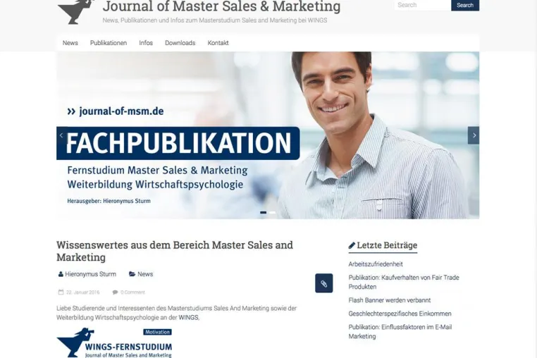 Nützliche Tipps für die Wirtschaft - „Master Sales and Marketing“ jetzt auch als Blog Bild: Nützliche Tipps für die Wirtschaft - „Master Sales and Marketing“ jetzt auch als Blog