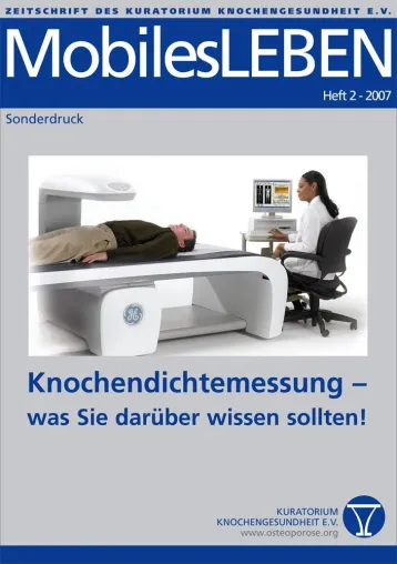 Knochendichtemessung - was Sie darüber wissen sollten Bild: Knochendichtemessung - was Sie darüber wissen sollten