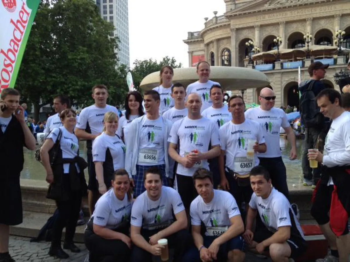 Das MARX-Team vor dem Start zur J.P. Morgan Corporate Challenge