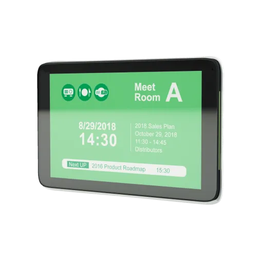 Bild: Digitales Türschild vom Digital Signage Marktführer mit 3 Jahren Cloud CMS Anbindung an MS Exchange & O365