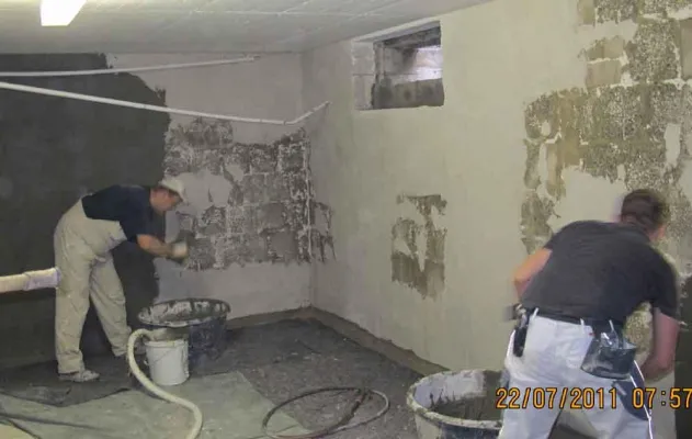 Bild: Diakonie-Gebäude Witten: Untergeschoss abgedichtet mit epasit Saniersystem