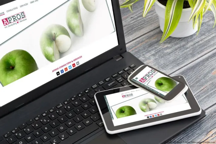Bild: Neue APROS Homepage im Responsive Design