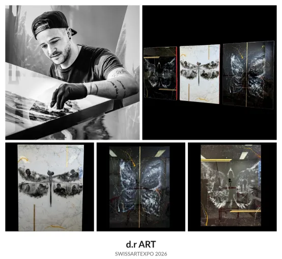 Bild: d.r ART präsentiert die faszinierende Serie EXISTENCE auf der SWISSARTEXPO 2026