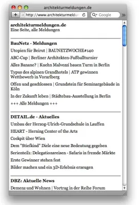 Bild: architekturmeldungen.de jetzt auch für Mobiltelefone