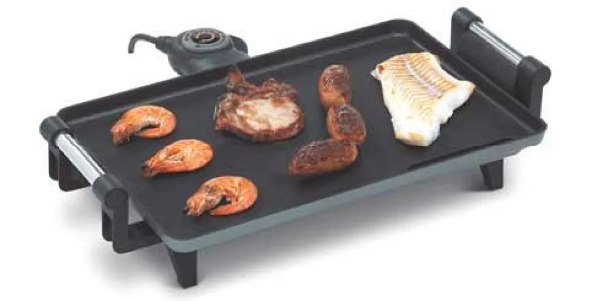 Kleiner Teppan für das Kochen am Tisch