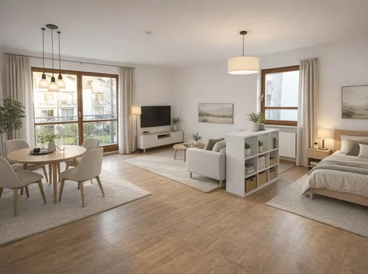 Wohnen, wie es gedacht ist: Diese Wohnung in Rosenheim verbindet Klarheit, Komfort und ein Gefühl von Ankommen Bild: Wohnen, wie es gedacht ist: Diese Wohnung in Rosenheim verbindet Klarheit, Komfort und ein Gefühl von Ankommen