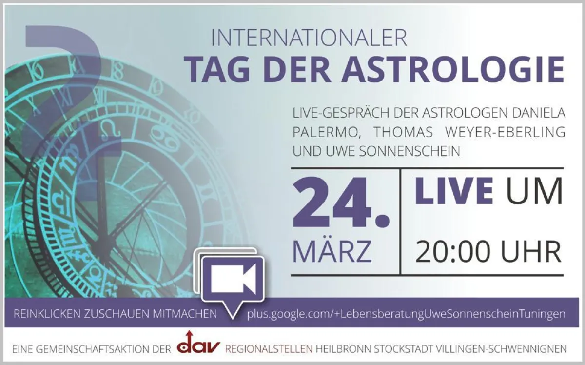 Live-Talk der Astrologen Daniela Palermo, Thomas Weyer-Eberling und Uwe Sonnenschein