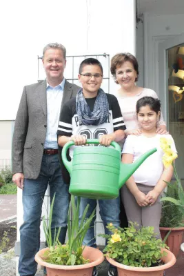 Bild: Heizung Rückert spendet Wasserspiele für Mittagskinder