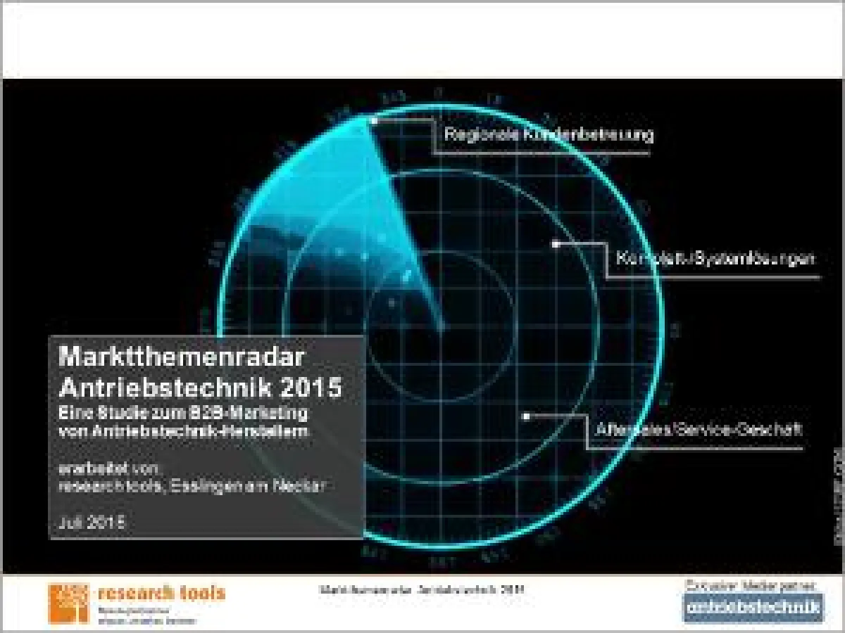 Marktthemenradar Antriebstechnik 2015