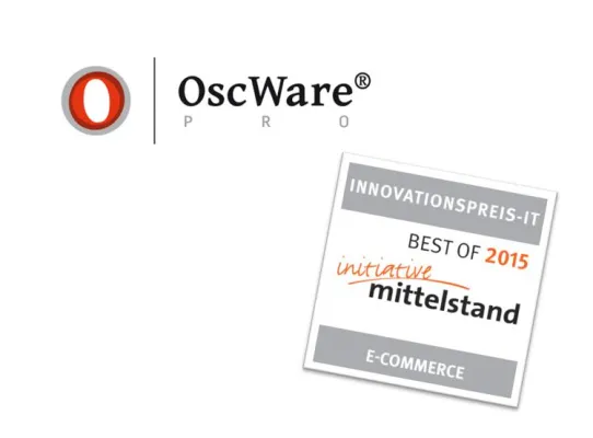 Bild: Innovationspreis-IT 2015 – OscWare® Pro gehört zu den Besten im E-Commerce