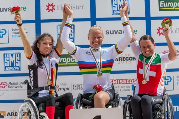 1 x Gold und 3 x Silber: Erfolgreiche Paracycling-Weltmeisterschaft für die Team Sopur Quickie-Athleten Bild: 1 x Gold und 3 x Silber: Erfolgreiche Paracycling-Weltmeisterschaft für die Team Sopur Quickie-Athleten