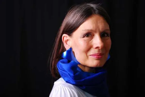 Bild: Andrea Schomburg am 8. Juni in der Mathilde, Literatur & Café