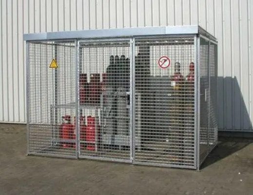 Gasflaschen-Depot ermöglichen die Lagerung von technischen Gasen nach TRG 280 Bild: Gasflaschen-Depot ermöglichen die Lagerung von technischen Gasen nach TRG 280
