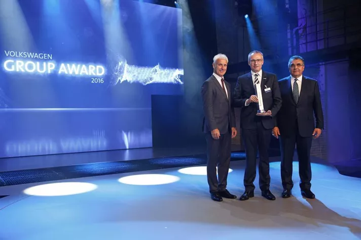 Vorwerk Autotec gewinnt Volkswagen Group Award 2016 Bild: Vorwerk Autotec gewinnt Volkswagen Group Award 2016