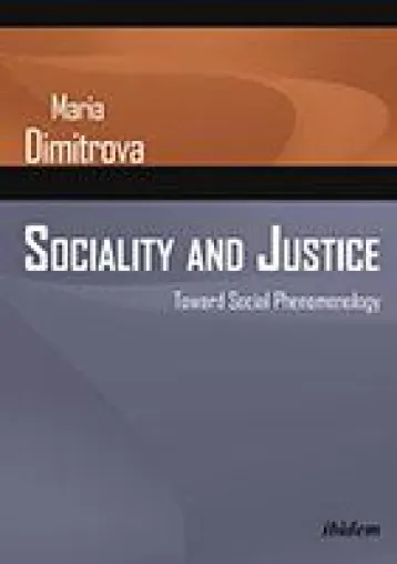 Neuerscheinung: "Sociality and Justice" von Maria Dimitrova Bild: Neuerscheinung: "Sociality and Justice" von Maria Dimitrova