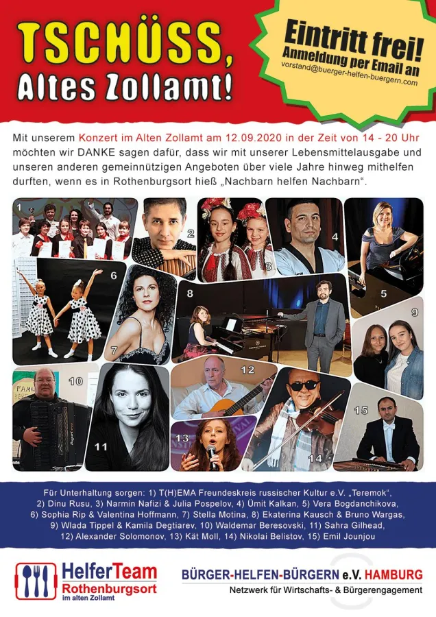 Abschiedskonzert im Alten Zollamt Rothenburgsort