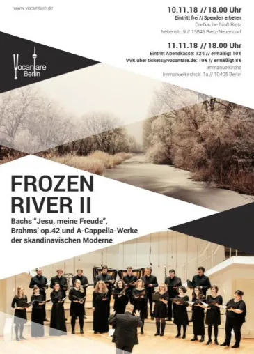 „Frozen River 2“ Werke von Bach, Brahms und Grieg sowie zeitgenössischen nordischen Komponisten Bild: „Frozen River 2“ Werke von Bach, Brahms und Grieg sowie zeitgenössischen nordischen Komponisten
