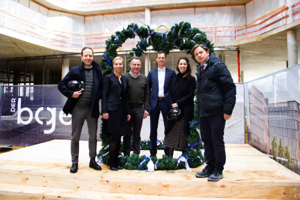 Bild: DER bogen GmbH & Co. KG feiert Rohbauabschluss für neuen Business-Campus im Münchner Stadtteil Bogenhausen
