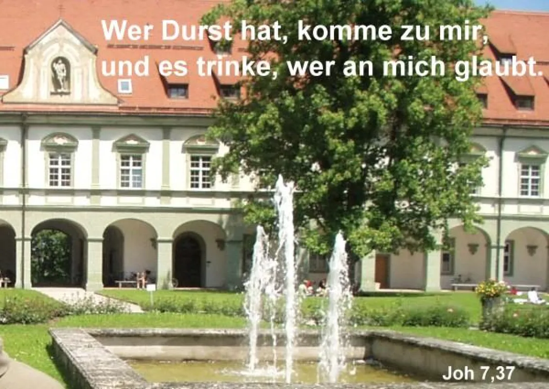 Brunnen im Benediktbeurer Klosterhof
