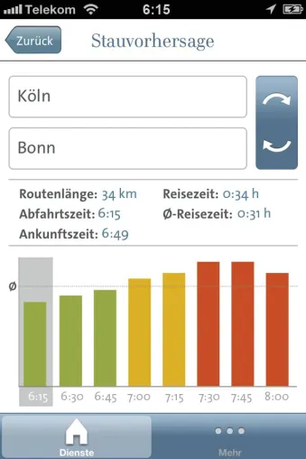 Bild: Stressfrei unterwegs mit der neuen AutoKarte-App der Volkswagen Leasing GmbH