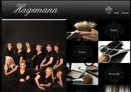 Hagemann Friseursalon überarbeitet Website Bild: Hagemann Friseursalon überarbeitet Website