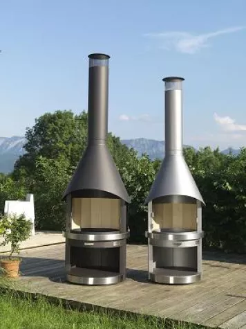 Bild: Neu im Sortiment: Die HERMApro Edelstahl Gartencheminée