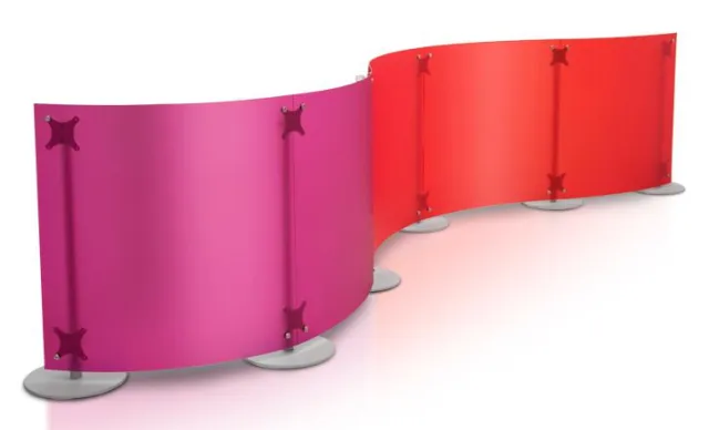 Bild: Frische moderne Farben für Stellwände und Raumteiler in italienischem Design