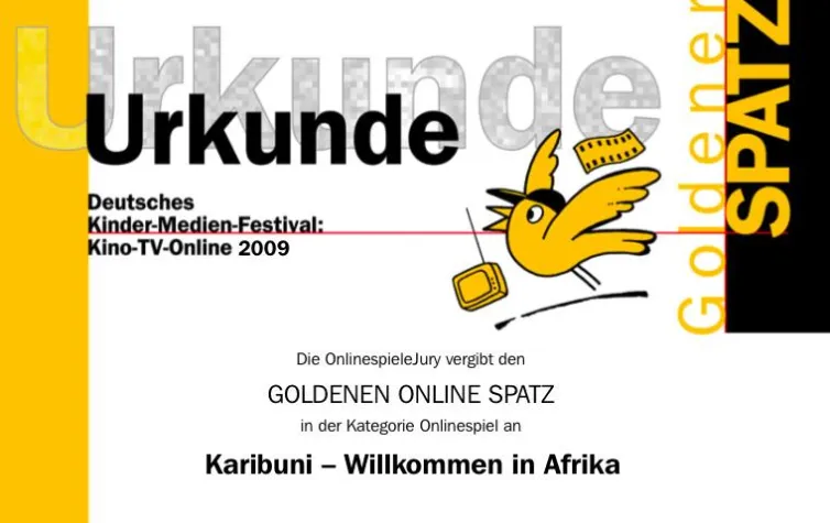 Bild: ZDF Online-Spiel „Karibuni“ gewinnt „goldenen Spatz“