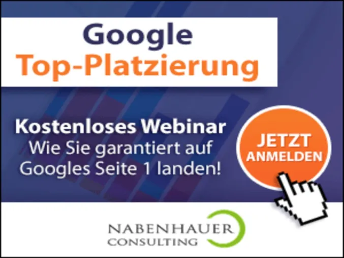 Bild: Gratis Webinar von Nabenhauer Consulting