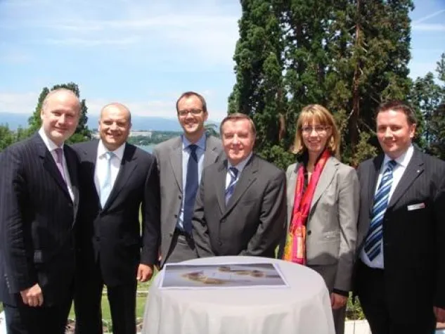 Bild: RESTAURANT HOTEL DU PARC DES EAUX-VIVES AN BORD DER SWISS INTERNATIONAL AIRLINES