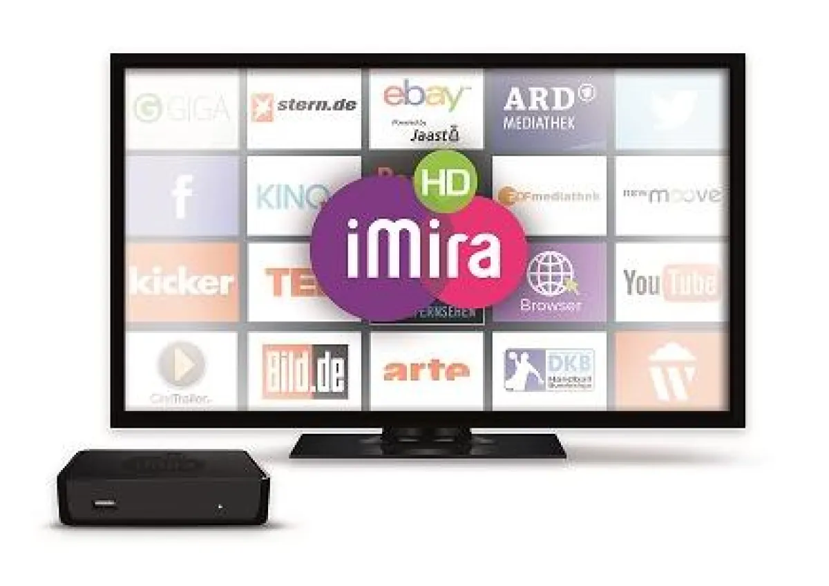 Mit iMira HD rüsten sie ihren Fernseher zu einem Smart TV nach