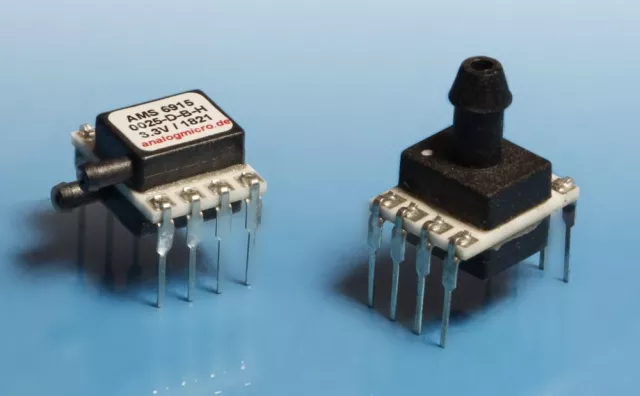 Bild: Analog Microelectronics präsentiert seine digitale Drucksensorserie AMS 6915 für die Leiterplattenmontage