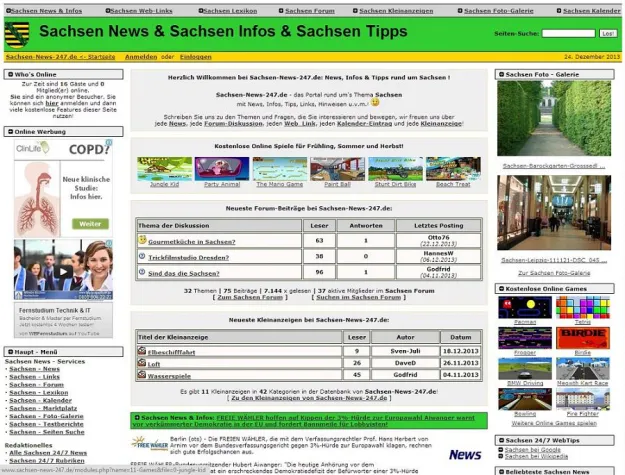 Bild: Sachsen Portal Sachsen-News-247.de mit erfolgreichem Redesign