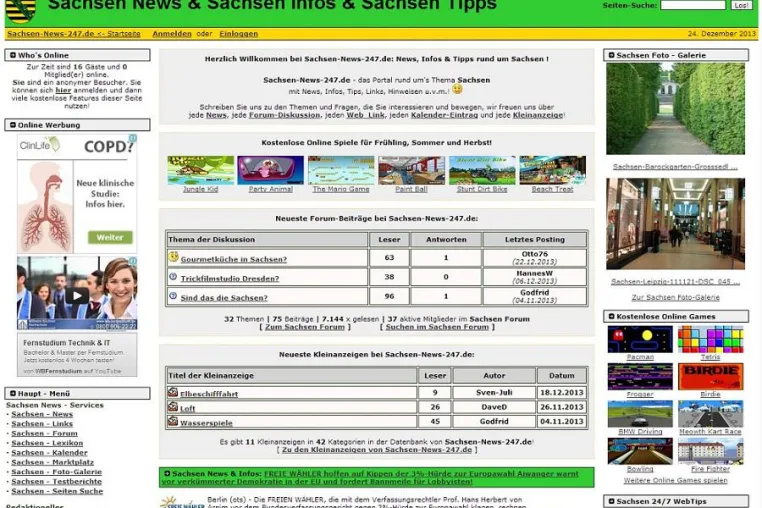 Bild: Sachsen Portal Sachsen-News-247.de mit erfolgreichem Redesign