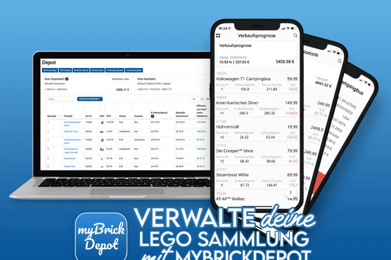Die myBrickDepot App ab sofort mit neuen Funktionen und einigen Verbesserungen Bild: Die myBrickDepot App ab sofort mit neuen Funktionen und einigen Verbesserungen