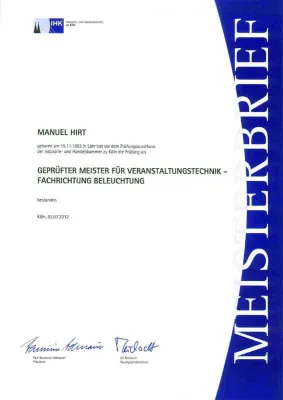 Bild: b&b eventtechnik setzt auf eigenen Nachwuchs