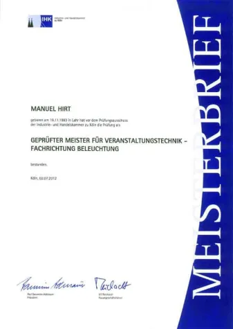 Bild: b&b eventtechnik setzt auf eigenen Nachwuchs