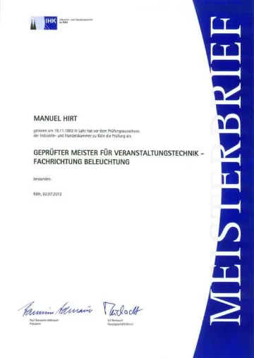 Bild: b&b eventtechnik setzt auf eigenen Nachwuchs