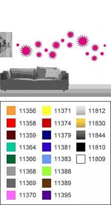 Bild: Selbstklebende, wiederablösbare Wandsticker zur Dekoration von Wänden, Türen und überall dort wo es passt