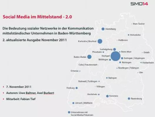 SMO14-Studie: Facebook-Boom im baden-württembergischen Mittelstand / Aktive Nutzung überwiegt Bild: SMO14-Studie: Facebook-Boom im baden-württembergischen Mittelstand / Aktive Nutzung überwiegt
