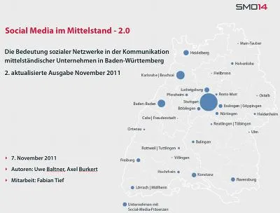 Bild: SMO14-Studie: Facebook-Boom im baden-württembergischen Mittelstand / Aktive Nutzung überwiegt