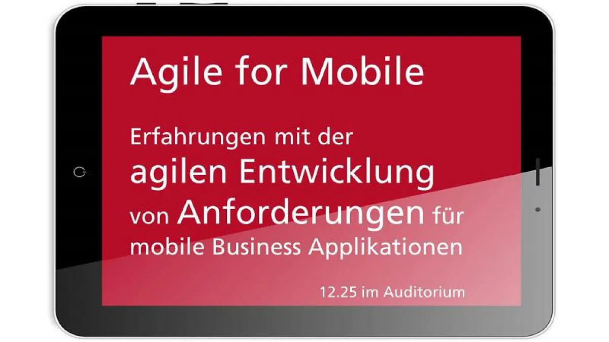 microTOOL präsentiert Agile for Mobile