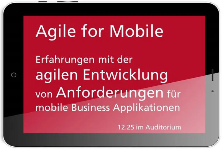 Bild: microTOOL präsentiert "Agile for Mobile" auf der REConf 2015