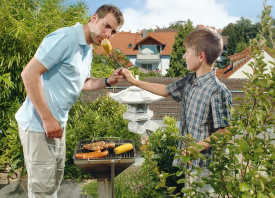 Bild: Grillparty auf dem Gründach