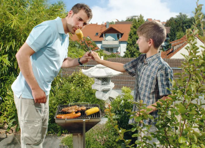 Bild: Grillparty auf dem Gründach