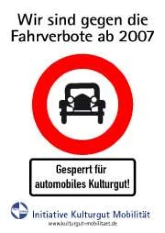 Bild: Mobiles Kulturgut  (Youngtimer, Oldtimer) werden ab 2008 in Berlin ausgesperrt